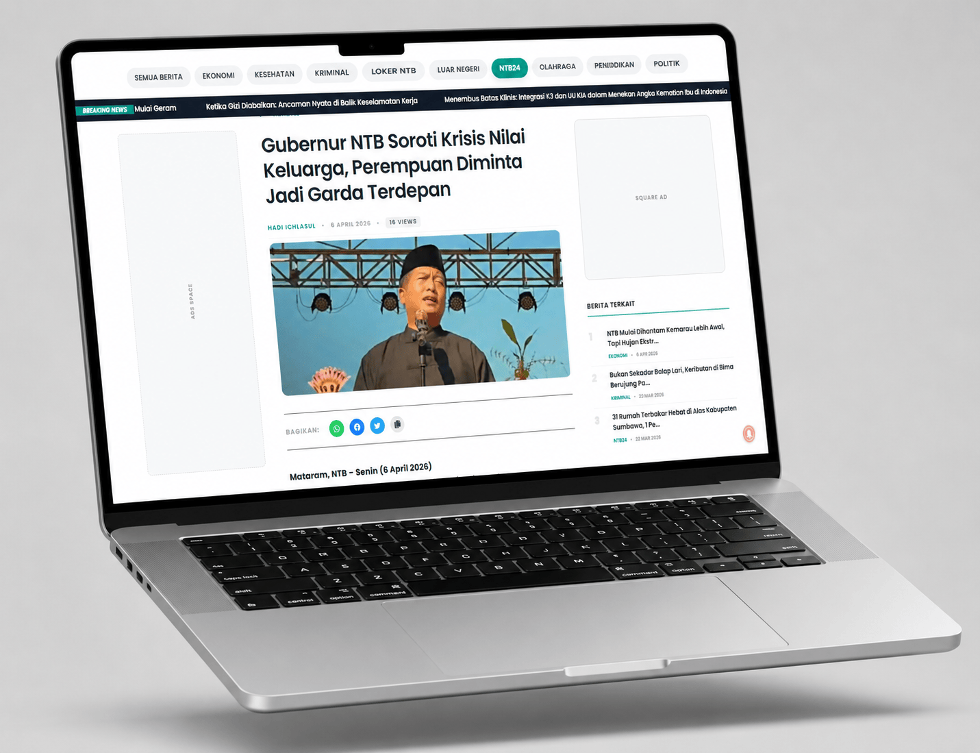 Pembuatan Portal Berita Nusra Hub